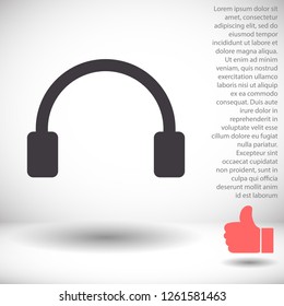 headphones icon vector