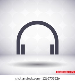 headphones icon vector