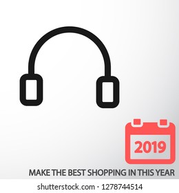 headphones icon vector