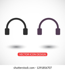 headphones icon vector