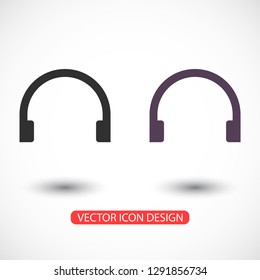 headphones icon vector