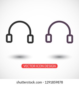 headphones icon vector