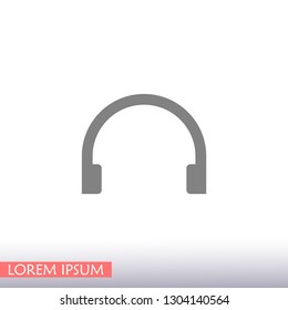 headphones icon vector