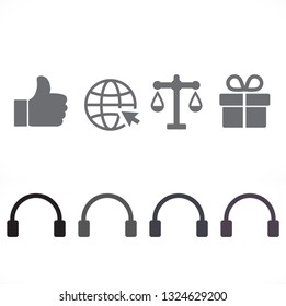headphones icon vector
