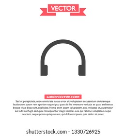 headphones icon vector