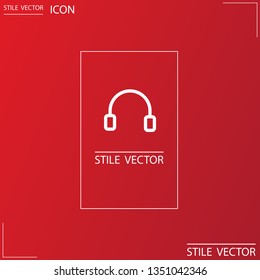 headphones icon vector