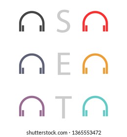 headphones icon vector