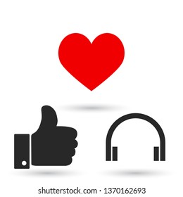 headphones icon vector