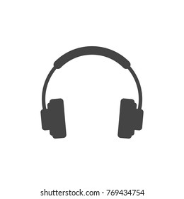Headphones icon vector 
