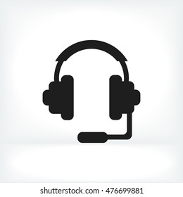 headphones icon, vector best flat icon, EPS