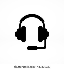 headphones icon, vector best flat icon, EPS