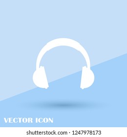 Headphones icon. Vector concept illustration for design.