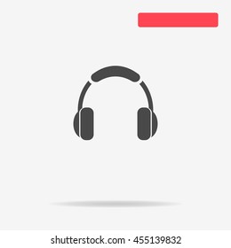 Headphones icon. Vector concept illustration for design.