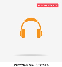 Headphones icon. Vector concept illustration for design.