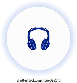 Headphones  icon. Vector design. 