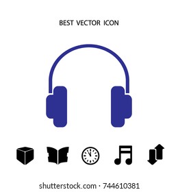 Headphones icon, vector design element