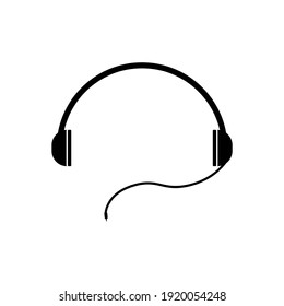 Headphones icon vector design, headphones icon logo