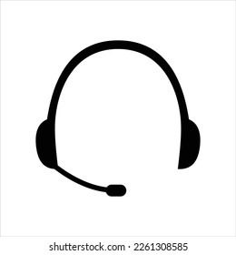 Headphones icon vector graphic illustration