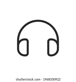 Headphones icon vector. Headset sign