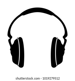 Headphones icon. Vector illustration.