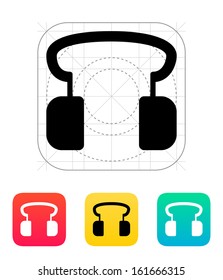 Headphones icon. Vector illustration.