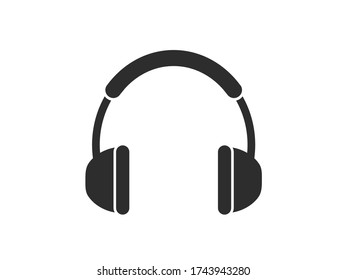 Headphones icon. Headphones  vector illustration. 