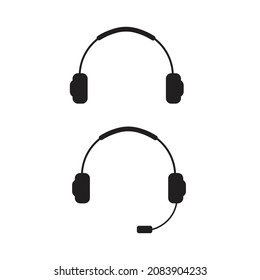 Headphones icon . Vector illustration