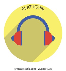Headphones icon. Vector illustration