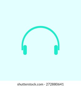 headphones icon, vector illustration.
