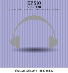 Headphones icon vector illustration