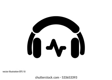 headphones icon vector illustration