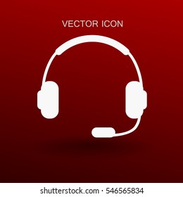 Icono de auriculares. ilustración vectorial