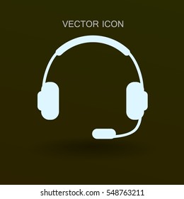 Kopfhörer-Symbol. Vektorgrafik