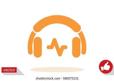 headphones icon vector illustration.