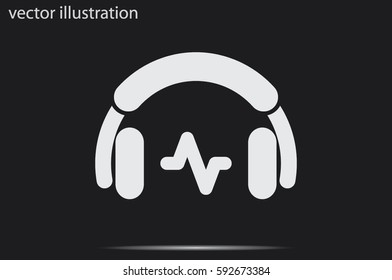 headphones icon vector illustration 