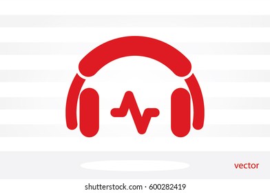 headphones icon vector illustration.