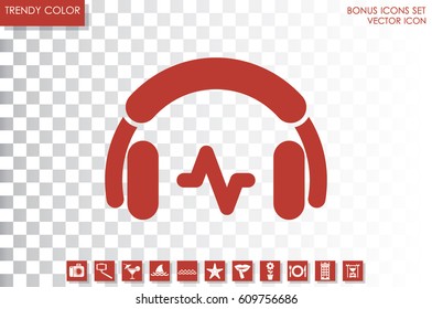 headphones icon vector illustration.