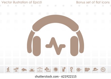 headphones icon vector illustration.