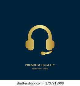 Headphones icon. Vector illustration EPS 10.