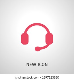 headphones icon. Vector illustration EPS 10.