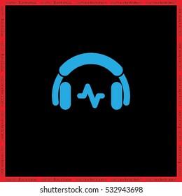 headphones icon vector illustration eps10.