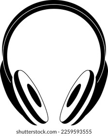 Headphones icon. Vector illustration. Headphone icon for music.