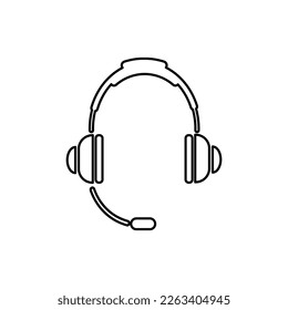 Headphones icon vector illustration logo template for many purpose.
