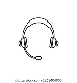 Headphones icon vector illustration logo template for many purpose.
