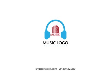Headphones icon vector illustration. Headphones symbol logo design.