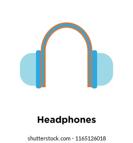 Headphones icon vector isolated on white background, Headphones transparent sign , colorful equipment symbols