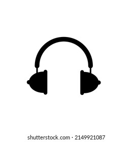vector de icono de auriculares. plantilla simple aislada