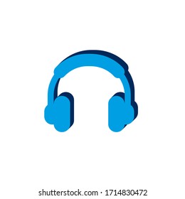 vectores de icono de auriculares
isométrico. Signo 3d aislado en fondo blanco.