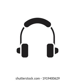 Icono de auriculares en vector. Logotipo
