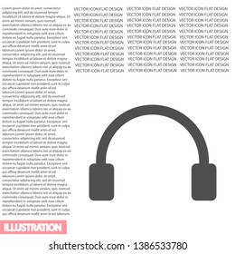 headphones icon vector. lorem ipsum Flat Design JPG